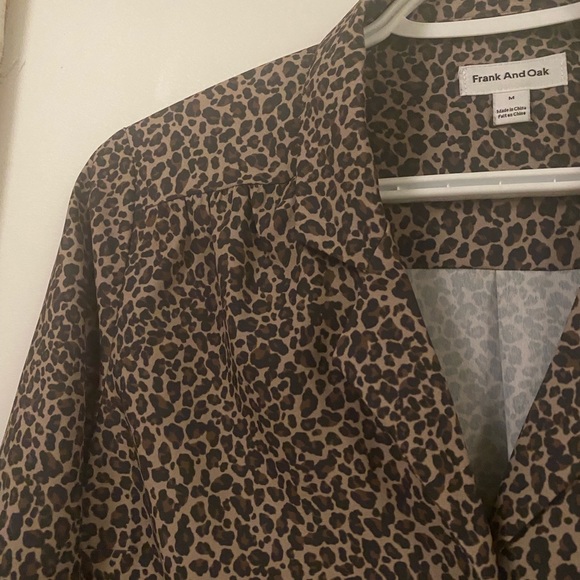 Leopard Print Frank and Oak Blouse - Picture 4 of 6